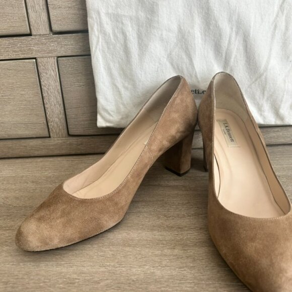 LK Bennett Suede Block Heels | (size UK 42, US 10.5-11) - Picture 3 of 14
